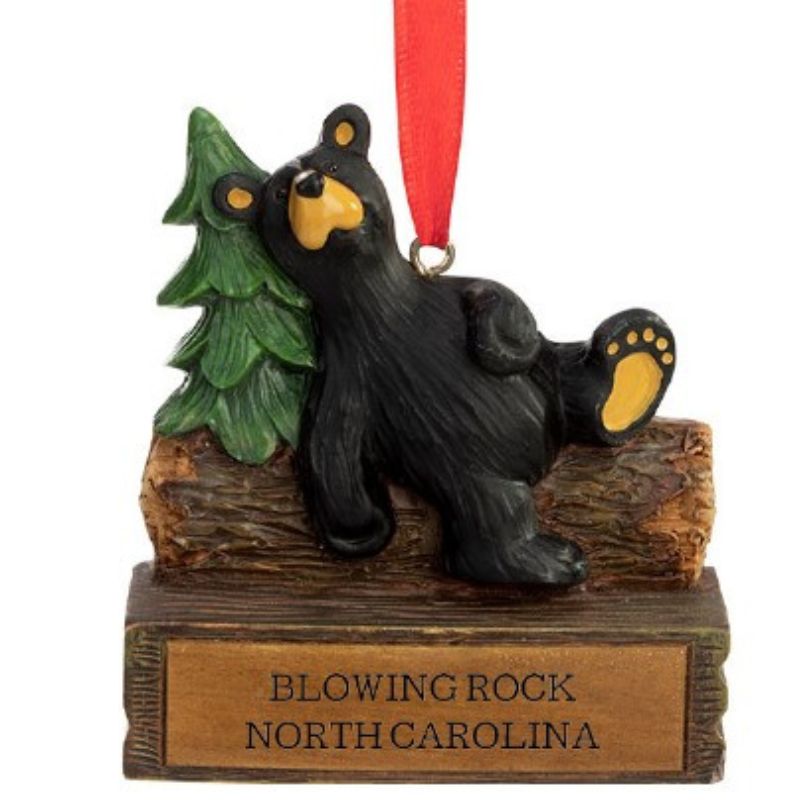 Blowing Rock Relax Bear Ornament